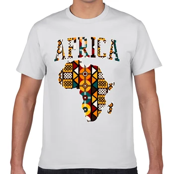 Topai Marškinėliai Vyrams afrikos etninės modelis Hip-Hop Derliaus Geek Trumpas Vyrų Marškinėlius XXXL