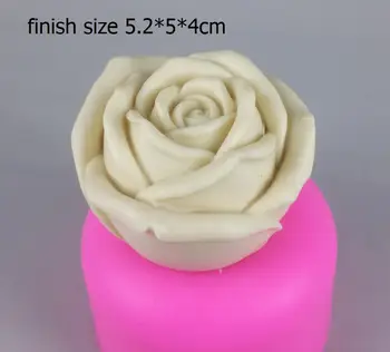 Torto Įrankius, 1 vnt rose 3D silikono formos Dekoravimo Gumpaste minkštas priemonė, pelėsių