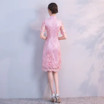 Tradicinis kinų Cheongsam Moterų Nėrinių Suknelę, Promenadzie Kostiumas S-2XL