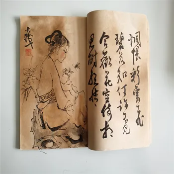 Tradicinės Kinų tapybos Cheng Shifa paveikslų albumą retro rankinis siūlų privalomos knygos nupiešti grafiti Knyga Antikos pastabos