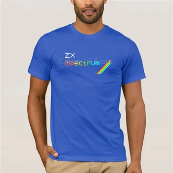 Trumpas mados T-shirt vyrai Sinclair ZX Spektro Namų Kompiuteryje 8 Bitų Mans Unikalus trumpomis Rankovėmis, O-Medvilnės mados 2021 tendencija T-shirt