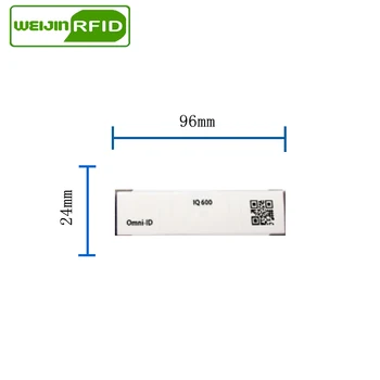 UHF RFID plono anti-metalo žymeklį omni-ID IQ600 915m 868m Impinj M4QT 50pcs nemokamas pristatymas spausdinimui sintetinių pasyvus RFID