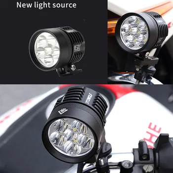 Universalus LED Motociklo priekinis žibintas 9000lm Išorės MOTO Aksesuarai Rūko lemputės L6K led motociklą prožektorius 12V