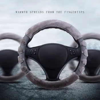 Universalus Rudens Žiemos Ne Slydimo Vairo Dangtelis Su 3D Projektavimo Tilptų Dauguma Automobilių automobilių ratų apima Universaliųjų varantys raštas