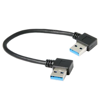 USB 3.0 Tipo 90 Laipsnių Dešinę Kampu į Dešinę Kampu Duomenų Kabelis Standžiojo Disko Kompiuteris