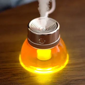 USB Butelis Drėkintuvas Ultragarsinis Aromato Aliejus Būtina Difuzorius Namų Rūkas Maker Oro Drėkintuvai Minkštas LED Šviesos Naktį