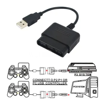 USB Kabelis PS2 PS3 Vaizdo Žaidimų Valdiklis Adapteris Keitiklis PS2 PS3 PC