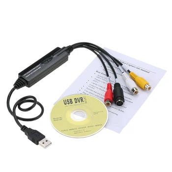 USB Video Audio Grabber Diktofonas Užfiksuoti Kortelės Adapteris, skirtas 
