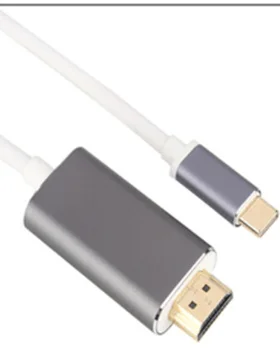 USB3.1Type-c-HDMI konverteris HD TV projektorius adapterio kabelis 1.8 metrų