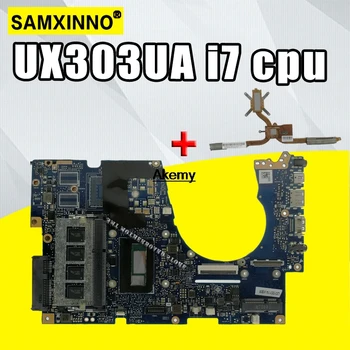 Už Asus UX303UA UX303U UX303UB U303U Nešiojamojo kompiuterio motininės Plokštės bandymą gerai GM 4GB RAM i7-4500U CPU sed-Heatsink