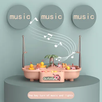 Vaikų Muzikos Magnetinio Žvejybos Žaislas Elektros Apyvartą Žvejybos Antis Platforma Vandens Žaisti Žaidimą Žaislai Vaikams Dovanų