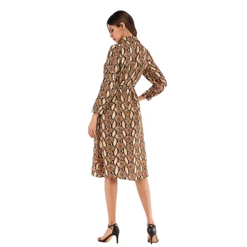Vasaros Suknelė prancūzų Stiliaus Vidutinio Ilgio Dryžuotas ilgomis Rankovėmis Marškinėliai Suknelė Prarasti 2021 M. Rudenį moteriški Drabužiai Nauji Mados Šifono Suknelė