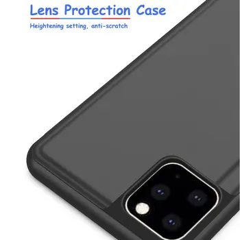 Veidrodis, Flip Langą Peržiūrėti Case Cover for Samsung Galaxy S10 S20 Lite S8 S9 Plus S20 Ultra Pastaba 9 8 10 20 Stovėti Odos Coque Funda
