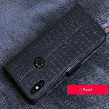 Verslo piniginės telefono dėklas natūralios odos telefonas krepšys Xiaomi SUMAIŠYKITE 3/Xiaomi SUMAIŠYKITE 2/Xiaomi SUMAIŠYKITE 2S piniginės atveju kortelės pinigų Lizdas