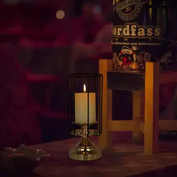 VINCIGANT Black Metalo Dekoratyvinės Žvakės Žibinto Laikikliai Vestuvių Namų Dekoro (11 Cm Aukščio)