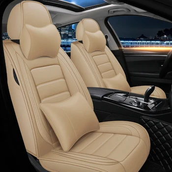 Visiška Eco-oda automobilių sėdynės apima PU Oda Automobilių Sėdynės Apima seat leon 1 2 3 5f mk1 mk2 mk3 seat toledo 2