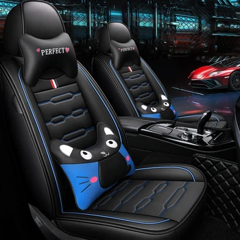 Visiška Eco-oda automobilių sėdynės apima PU Odos, Automobilių Sėdynių užvalkalai už ford explorer 5 figo focus 1 2 3 mk1 mk2 mk3 fusion