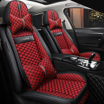 Visiška PU Oda automobilių sėdynės padengti linų pluošto auto sėdynės apima lexus gs300 gs gx 470 nx nx300h rx 200 300 330 350 460