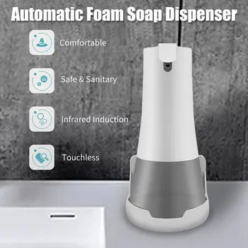 Visiškai automatinė putojimo skalbimo mobiliojo telefono protingas indukcijos bacteriostatic muilo dozatorius USB įkrovimo rankų dezinfekavimo priemonės