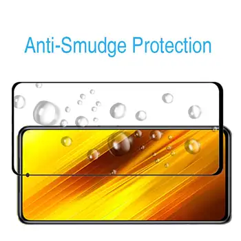 Visiškai Padengti xiaomi pocophone x3 NFC stiklo screen protector Xaomi Xiomi pocophon x3 pock x 3 poco x3 NFC Apsauginės stiklo plėvelės