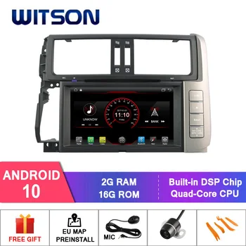 WITSON Android 10.0 automobilių dvd grotuvas TOYOTA PRADO 150 automobilių gps navigacijos sistema nuorodą/DAB/OBD/PSSS/DVR/Wifi/3G/4G palaikymas