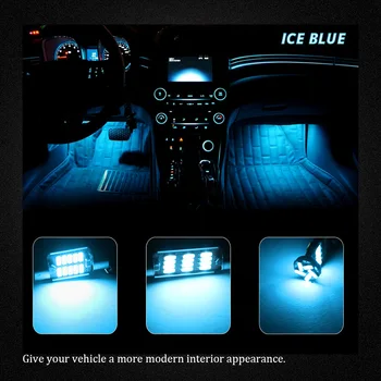 Wolflamp 10vnt White Ice Blue Canbus LED Interjero Automobilio Šviesas 2010-2017 Subaru Žemėlapį, Atsižvelgiant Kupolo Žibintas Licenciją Plokštelės Lemputės