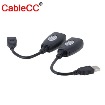 Xiwai USB prailginimo kabelis USB signalo stiprintuvas, klaviatūros, pelės kabelis RJ45 extender 50 metrų