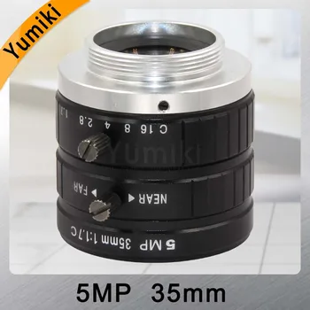 Yumiki 5MP HD VAIZDO Kameros Objektyvas 35mm F1.7 Diafragmos Skaičius 2/3