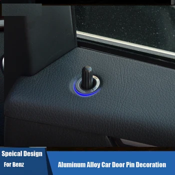 YUNC Aliuminio Lydinio AMG Stiliaus Automobilio duris pin dekoracija Mercedes-Benz E GLK CLS stiklo