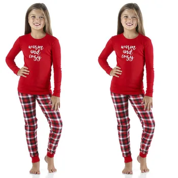 Šeimos Atitikimo Komplektus Kalėdų Pižama Rinkiniai Suaugusių Vaikų Šeimos Pižama marškinėliai Kelnės Vyrams, Moterims, Vaikams Kūdikis Sleepwear