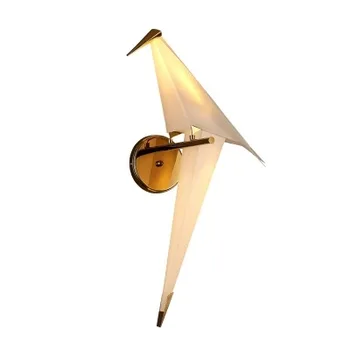 Šiaurės Aukso Paukščių Narvas pakabukas šviesos Gyvenamasis kambarys Miegamasis origami paukštis šviesa Virtuvėje Kabo lempa Valgomasis Popierius Namas Įrenginiai