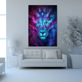Šiuolaikinės Abstract Blue Lion 