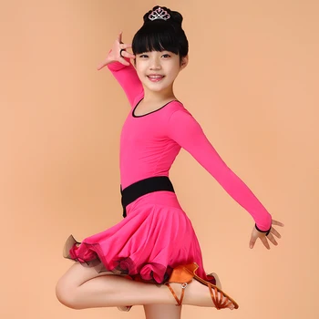 šokių konkursas vaikas suknelės rumba samba lotynų kostiumai mergaitėms, drabužiai, tango, cha cha, salsa šokių suknelė vaikams