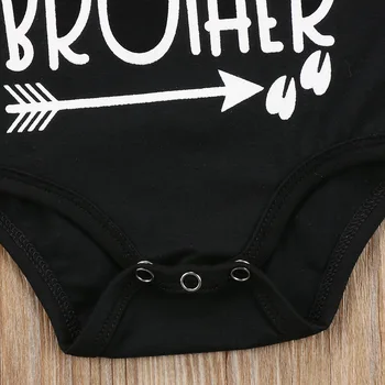 Žavinga Kūdikis Kūdikis Vaikams Berniukas Drabužius Atsitiktinis Šeimos Atitikimo Komplektus Big Brother T-shirt broliukų Bodysuit Puikus Viršūnės