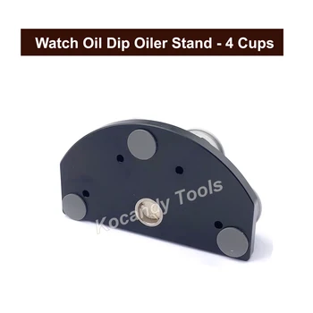 Žiūrėti Naftos Kritimo Oilerio Stendas, Lieto 4 Oilerio Patiekalai su Dangčiu Watchmaker Remonto Įrankiai