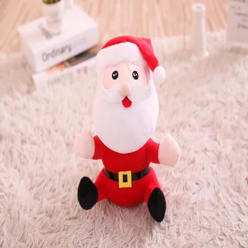 1 vnt 2019 Naujas 25CM kawaii Santa Claus Pliušinis Sniego Žaislai, Mielas Kalėdų Šiek tiek Sniego Lėlės Vaikams Įdaryti Minkštas Gimtadienio Dovana