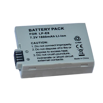 1 VNT LP-E8 Battery Pack Bateria LP-E8 Lp E8 Canon 550D 600D 650D 700D X4 X5 X6i X7i T2i T3i T4i T5i DSLR Fotoaparatas 0.11