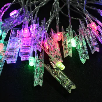 10/20 LED Foto Įrašą Turėtojas LED String žibintai, Baterija, Kalėdos, naujieji Metai Šalis, Vestuvių Dekoravimas Pasakų žibintai