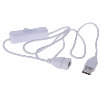 100cm USB Kabelio ilgintuvas su Jungikliu ON/OFF, Kabelio Pratęsimas Perjungti USB Maitinimo Linijos Patvarus Adapteris Priedai