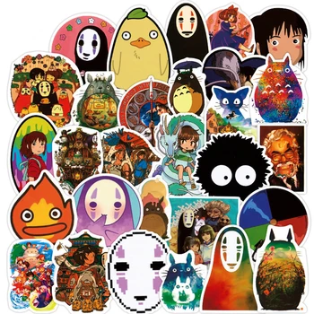 100VNT Animacinių filmų Hayao Miyazaki Atkakli Toli Anime Lipdukai, Nešiojamas Gitara Šaldytuvas Lagaminą Riedlentė Grafiti Lipdukas Vaikams, Žaislai