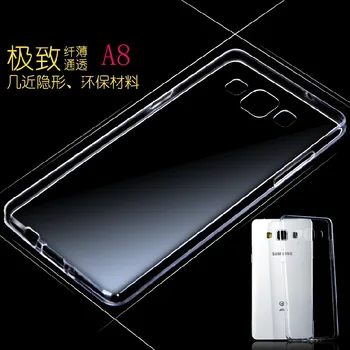 100vnt/daug DHL Nemokamai Didmeninė Naujausias Ultra-plonas 0,3 mm Minkštas Aišku, TPU Gel Case Cover for Samsung Galaxy A8 A800 Nemokamas Pristatymas