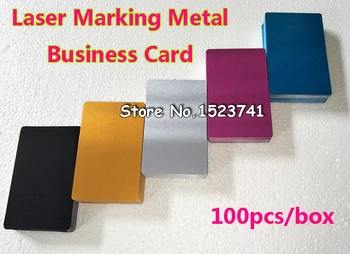 100vnt Tuščią sublimacijos metalo pavadinimas kortelės spausdinimo neužpildyta verslo ID 