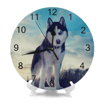 10Inch Skaitvardis Skaitmeninis Ciferblatas Išjungimo Silent Skaitmeninių Laikrodžių Šunys Gyvūnų baterijomis, Laikrodžiai, skirta vaikams sieninis laikrodis, Miegamojo