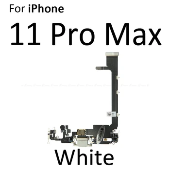 10vnt/daug USB Doko Jungtis Įkrovimo lizdas Skirtas iPhone 11 Pro Max, Kroviklio Kištuką Ausinių Garso Lizdas Su Mikrofonu Flex Kabelis