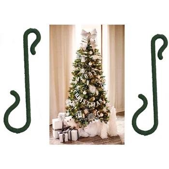 10vnt Kalėdų Vainikas Kabliukai Menkniekis Ornamentu Kalėdų Medžio Apdaila Pakabučiai Kalėdų Senelio Lėlės Kabinti Kabliukai Namų Dekoro