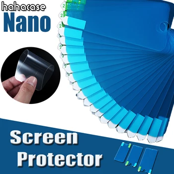 10vnt Nano Soft Screen Protector Sprogimo Nulio Įrodymas, iPhone, 12 Mini Pro 11 Max XS XR X 8 7 6 6S Plus SE 5 5S Apsaugos