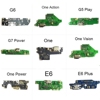 10vnt Už Moto G6 E6 G5 Žaisti Plius G7 Galios vieną viziją, maitinimas USB Įkrovimo Dokas Uosto Jungties Kištuką Flex Kabelis Lenta Su Micro