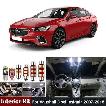 12Pcs Balta Klaida nemokamai Vauxhall Opel Insignia Sedanas Universalas Sedanas Sporto G09 LED Vidaus apšvietimo Rinkinys ( 2008-2017)