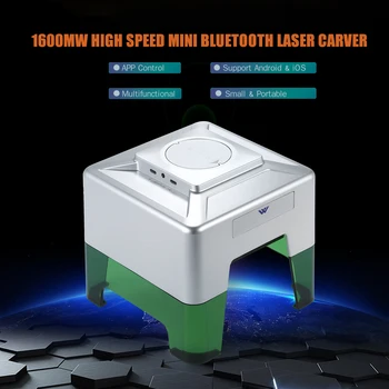 1600mW Didelės Spartos Micro Bluetooth Laser Drožėjas Lazerinis Graviravimas Mašina Darbalaukio Mažas 