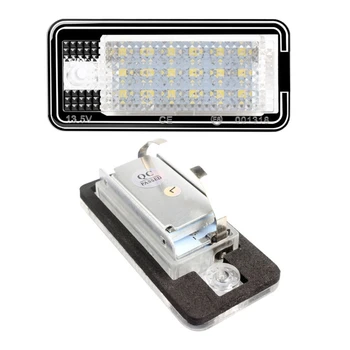 18 LED 6500K Licencijos Numerį Šviesos Lempa A3 S3, A4, S4, A6 C6 A8 S8 Q7 2vnt